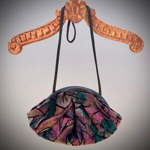 Patterrned Velvet Purse